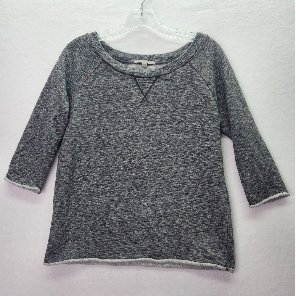Gap Sweatshirt Womens Small Gray Long Sleeve Cotton Blend Casual Basic Comfort
